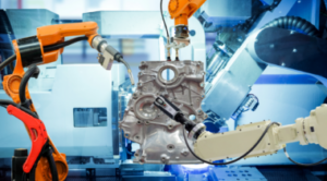 Prozess der Industriellen Automatisierung mithilfe von Robotern